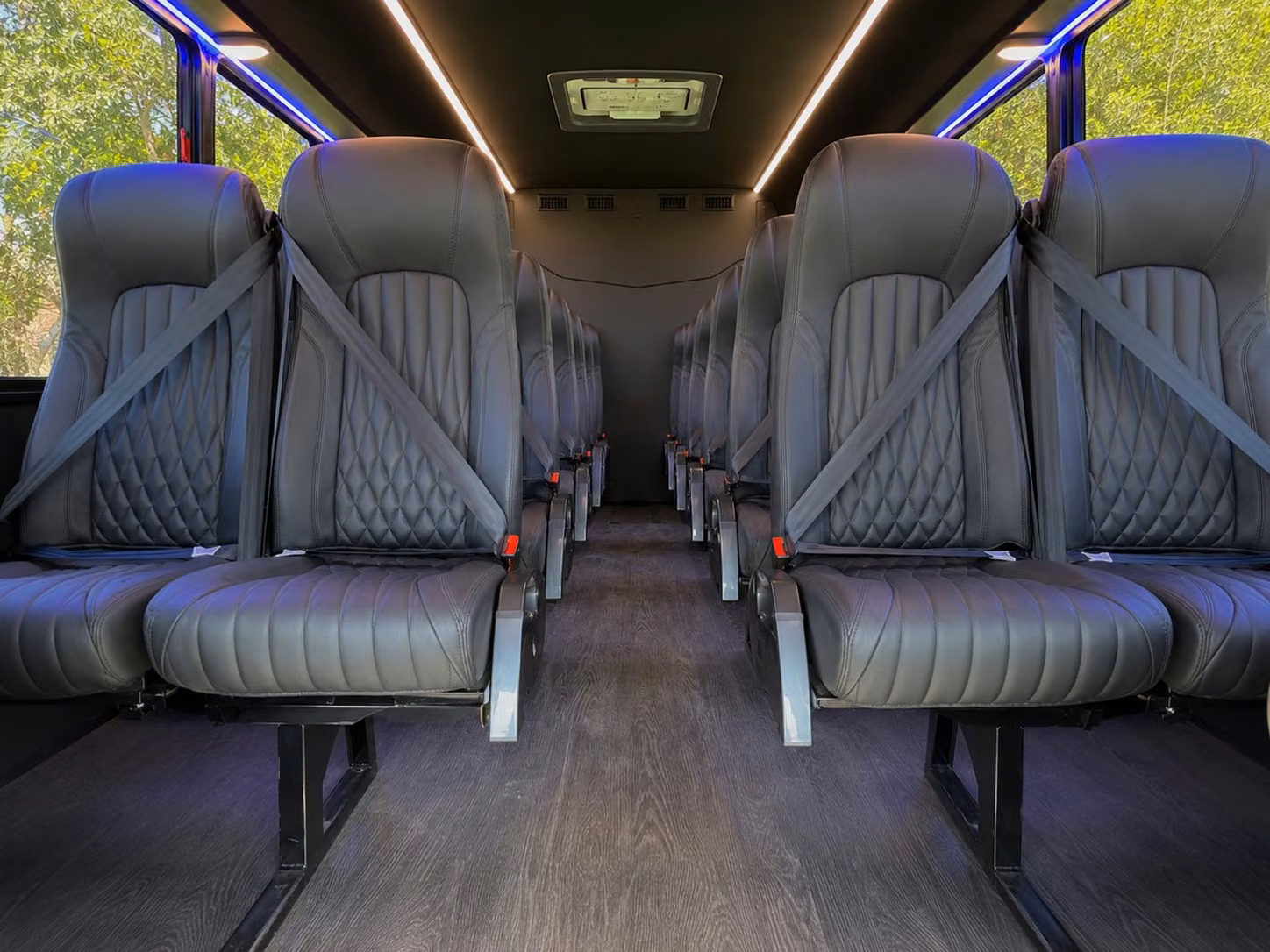 18 passenger minibus inside