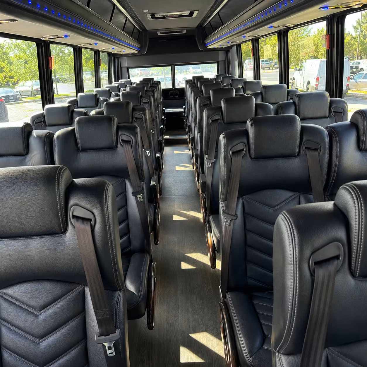 28 passenger minibus inside