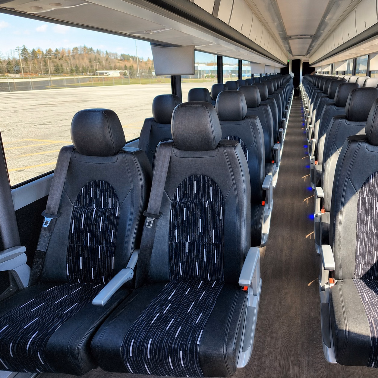 norwalk charter bus rental inside