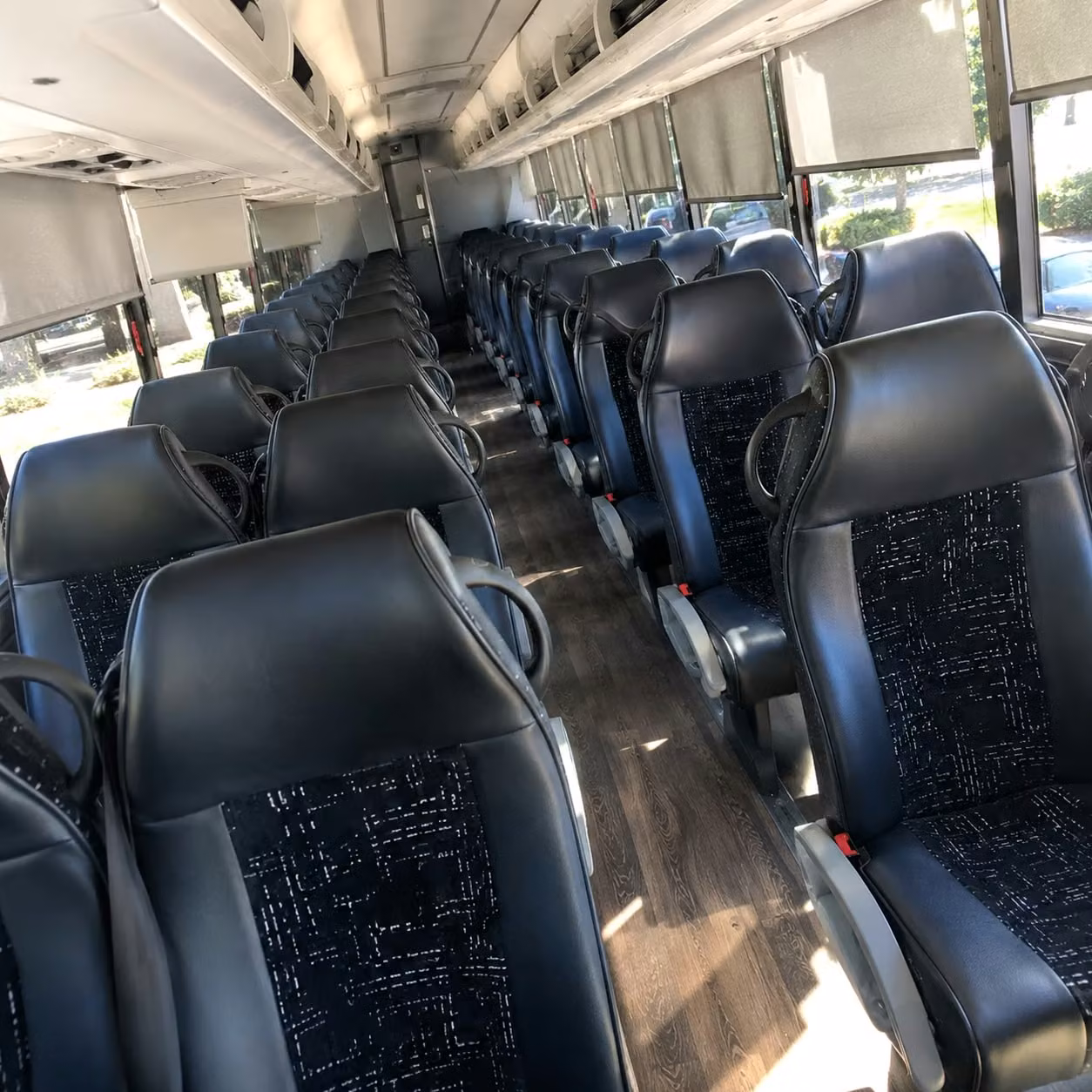 norwalk charter bus rental interior